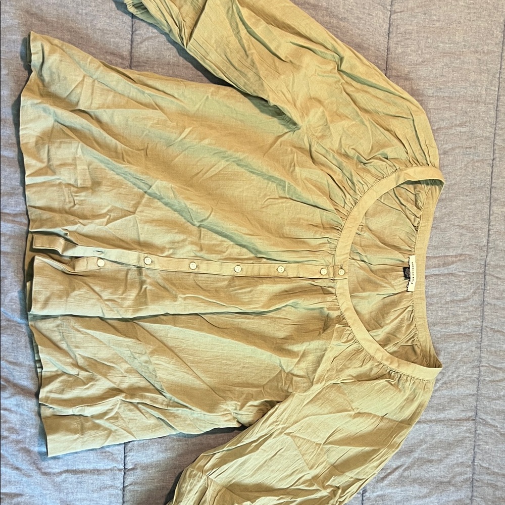 American Eagle Outfitters Sage Green Blouse